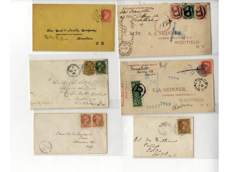 1853/99 (ca.), 26 Briefe, bis auf einen alle frankiert, dabei Einschreiben