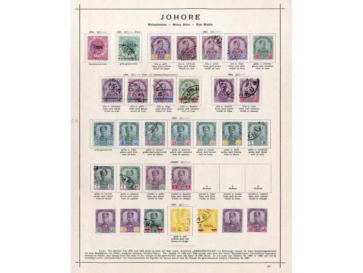 1867/1915 (ca.), ungebrauchte und gestempelte alte Sammlung mit diversen $-Werten; weniges leicht haftend