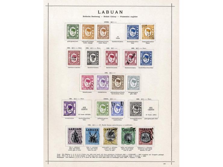 1867/1915 (ca.), ungebrauchte und gestempelte alte Sammlung mit diversen $-Werten; weniges leicht haftend