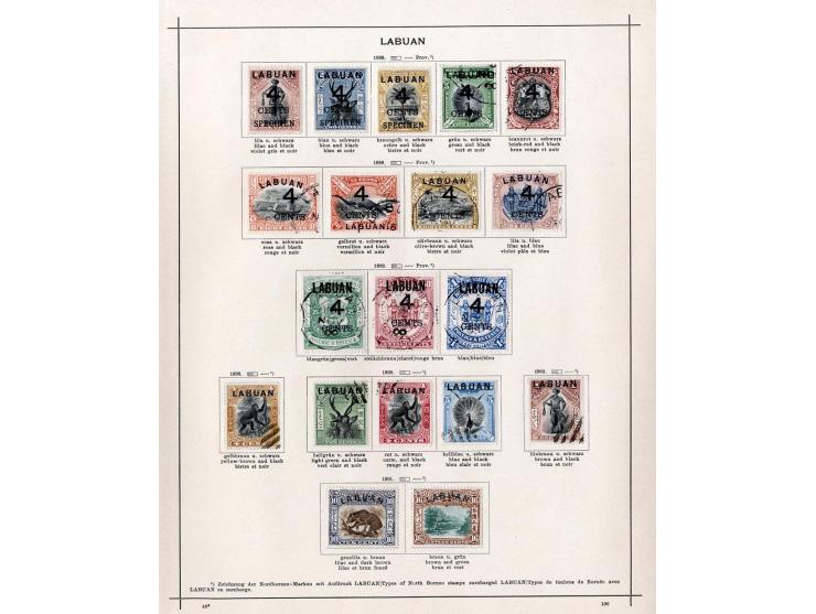 1867/1915 (ca.), ungebrauchte und gestempelte alte Sammlung mit diversen $-Werten; weniges leicht haftend