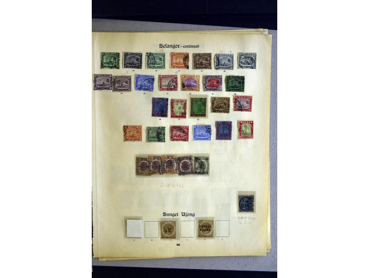 1884/1941, überwiegend gestempelte Sammlung ex Johor bisTrengganu sowie Malaiischer Staatenbund mit vielen guten Werten und S