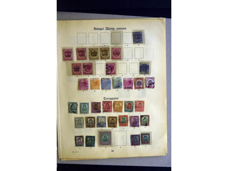 1884/1941, überwiegend gestempelte Sammlung ex Johor bisTrengganu sowie Malaiischer Staatenbund mit vielen guten Werten und S
