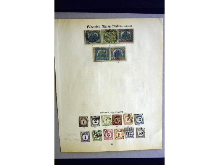 1884/1941, überwiegend gestempelte Sammlung ex Johor bisTrengganu sowie Malaiischer Staatenbund mit vielen guten Werten und S
