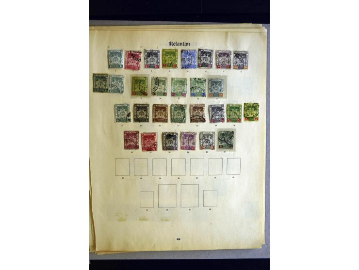 1884/1941, überwiegend gestempelte Sammlung ex Johor bisTrengganu sowie Malaiischer Staatenbund mit vielen guten Werten und S