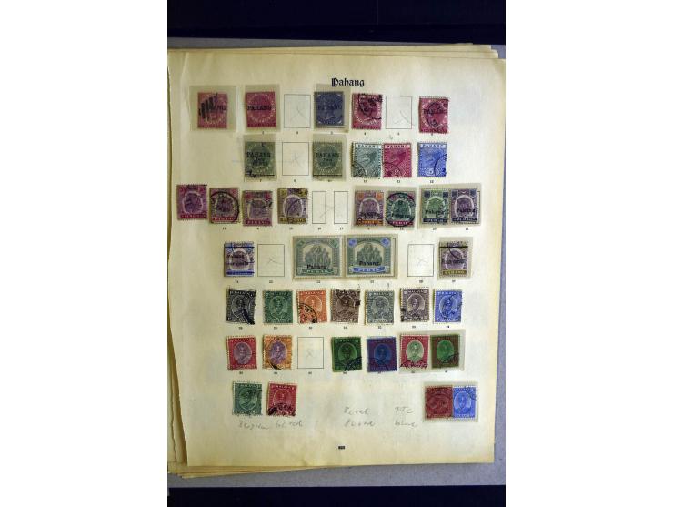 1884/1941, überwiegend gestempelte Sammlung ex Johor bisTrengganu sowie Malaiischer Staatenbund mit vielen guten Werten und S