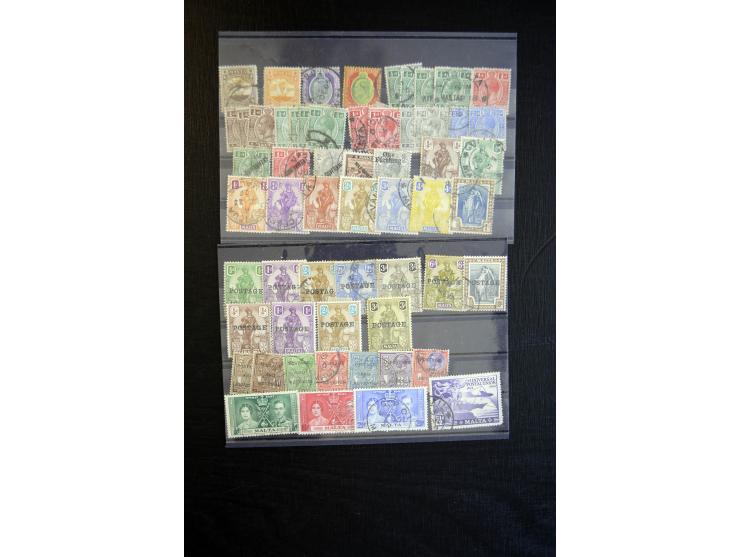 1882/1970 (ca.), überwiegend gestempelte Partie mit Doubletten auf Steckkarten, ex Sammlung "Frankfurt"