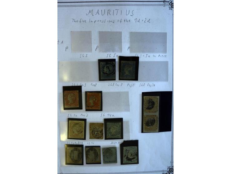 1848/1935, überwiegend gestempelte Sammlung mit Mi.-Nr. 4II (2), 3III (2), 3IV (2+Paar), 4IV, 3V (2), 4V (3), 5 (6), 6, 7 (3)