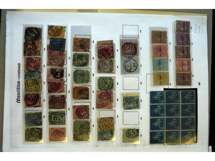 1848/1935, überwiegend gestempelte Sammlung mit Mi.-Nr. 4II (2), 3III (2), 3IV (2+Paar), 4IV, 3V (2), 4V (3), 5 (6), 6, 7 (3)