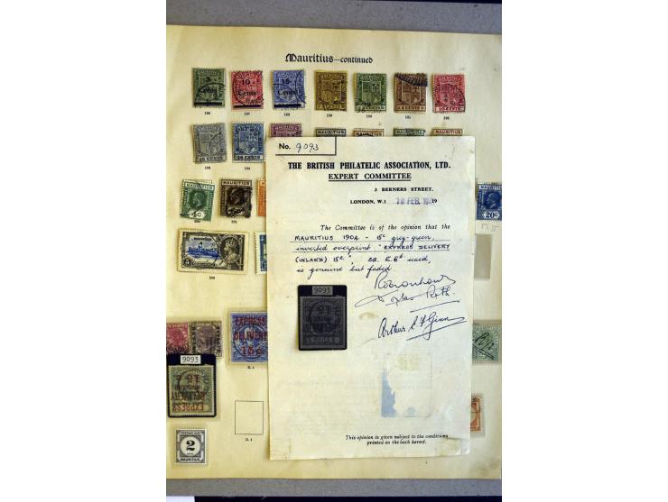 1848/1935, überwiegend gestempelte Sammlung mit Mi.-Nr. 4II (2), 3III (2), 3IV (2+Paar), 4IV, 3V (2), 4V (3), 5 (6), 6, 7 (3)