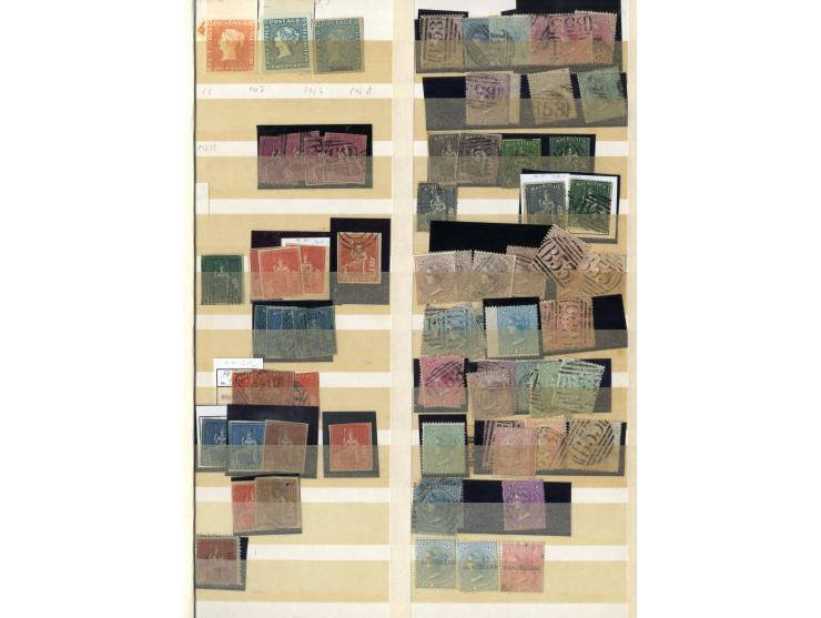 1858/1988 (ca.), postfrische, ungebrauchte und gestempelte Partie im Steckbuch, dabei diverse bessere Werte, ex Sammlung "Fra