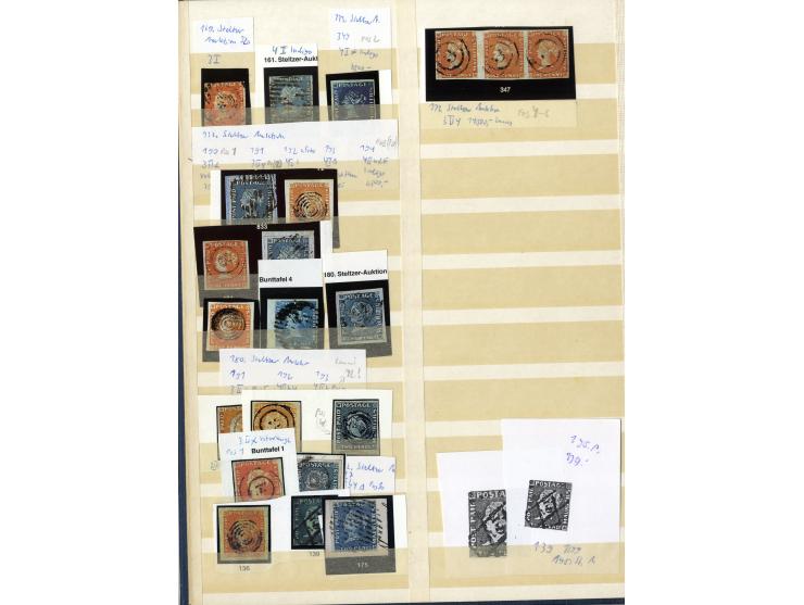 1858/1988 (ca.), postfrische, ungebrauchte und gestempelte Partie im Steckbuch, dabei diverse bessere Werte, ex Sammlung "Fra