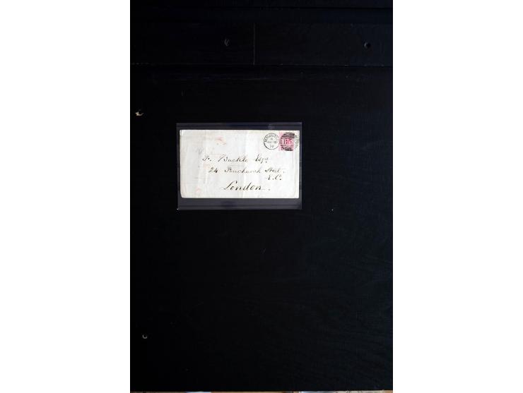 1818/1920 (ca.), 20 Briefe und Ganzsachen, dabei 2 Einschreiben, Overland Mail, Briefe nach Ägypten etc., ex Sammlung "Frankf