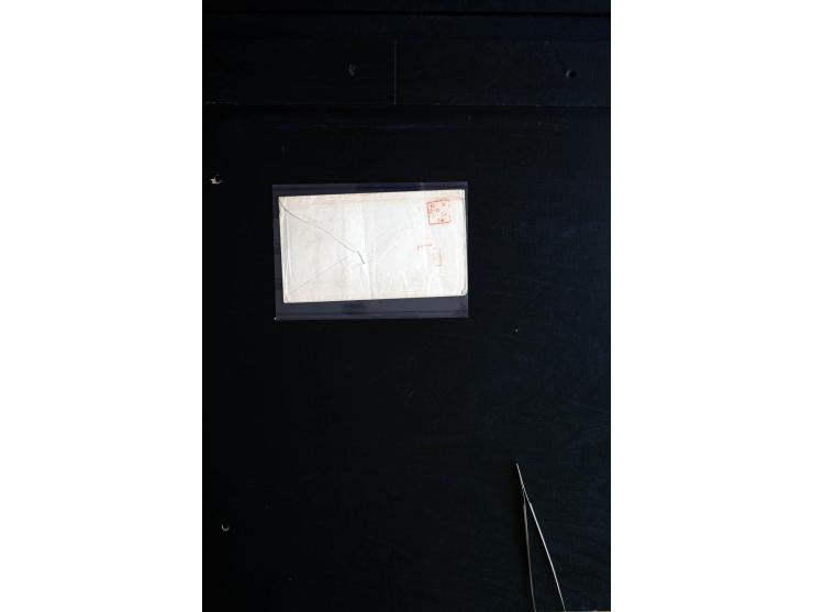 1818/1920 (ca.), 20 Briefe und Ganzsachen, dabei 2 Einschreiben, Overland Mail, Briefe nach Ägypten etc., ex Sammlung "Frankf