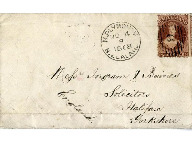 1858/71, 15 frankierte Briefe der Chalon-Ausgaben, dabei interessante Inlandspost sowie Briefe nach England und Australien, e
