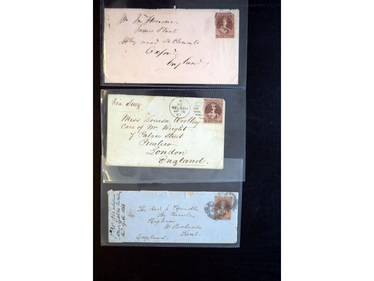 1858/71, 15 frankierte Briefe der Chalon-Ausgaben, dabei interessante Inlandspost sowie Briefe nach England und Australien, e