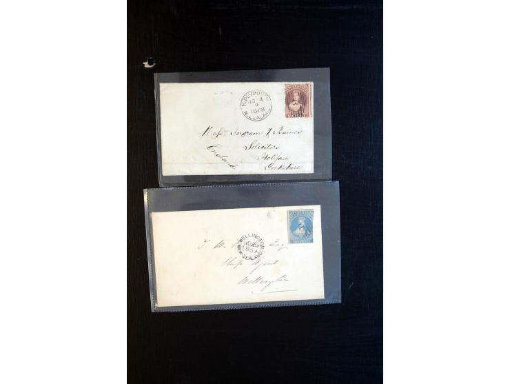 1858/71, 15 frankierte Briefe der Chalon-Ausgaben, dabei interessante Inlandspost sowie Briefe nach England und Australien, e