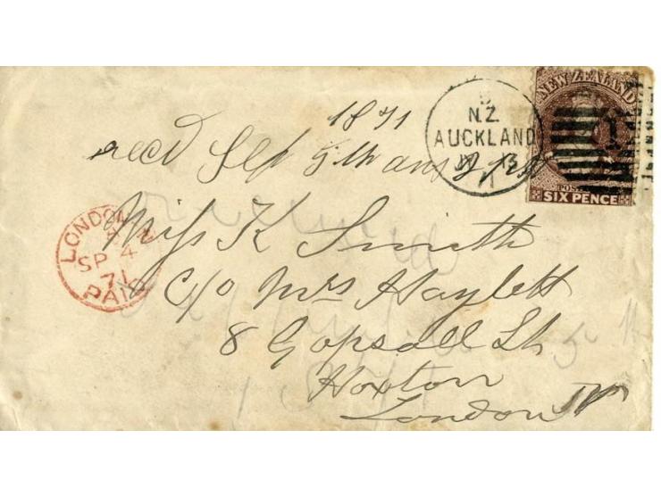 1858/71, 15 frankierte Briefe der Chalon-Ausgaben, dabei interessante Inlandspost sowie Briefe nach England und Australien, e