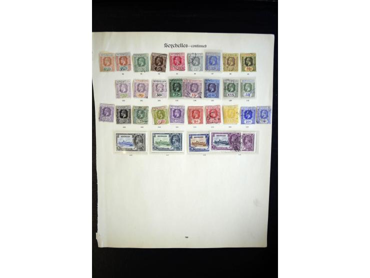 1890/1935, überwiegend gestempelte Sammlung mit guten Werten und Sätzen, ex Sammlung "Frankfurt"