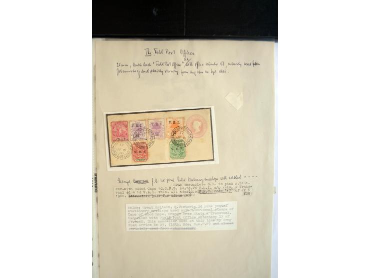 1899/1902, umfangreiche Sammlung von über 150 Briefe und Karten und einigen Marken, dabei Briefe der beiden Armeen, dabei seh