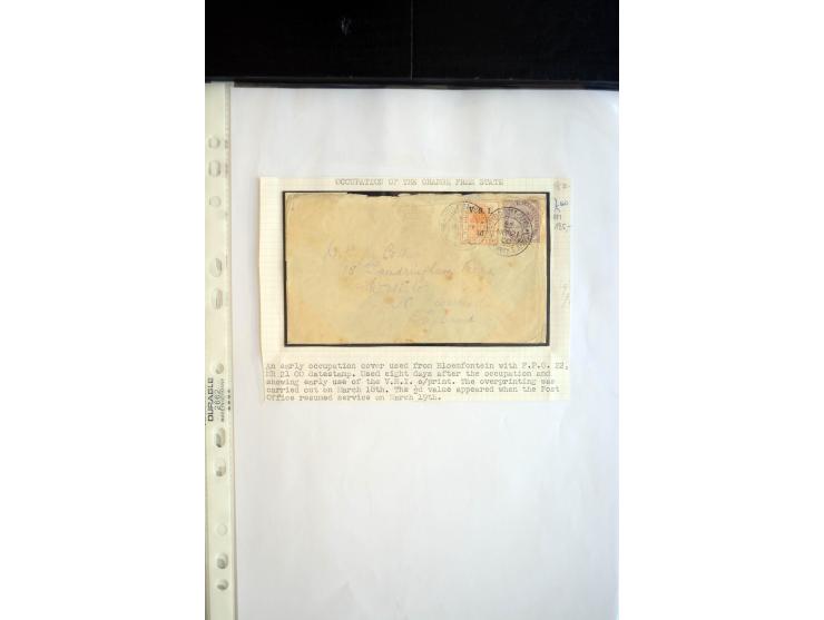 1899/1902, umfangreiche Sammlung von über 150 Briefe und Karten und einigen Marken, dabei Briefe der beiden Armeen, dabei seh