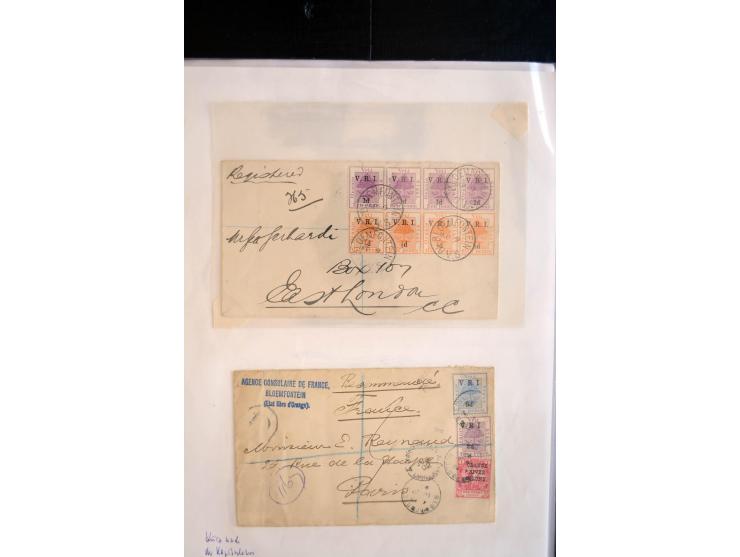 1899/1902, umfangreiche Sammlung von über 150 Briefe und Karten und einigen Marken, dabei Briefe der beiden Armeen, dabei seh
