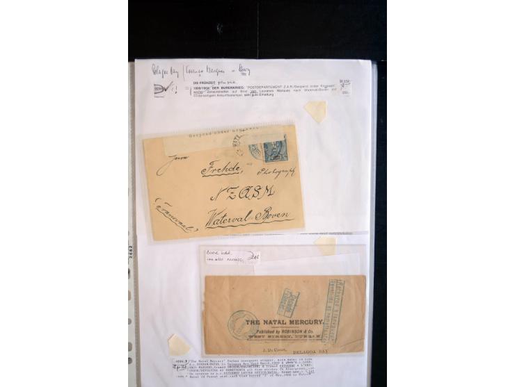 1899/1902, umfangreiche Sammlung von über 150 Briefe und Karten und einigen Marken, dabei Briefe der beiden Armeen, dabei seh