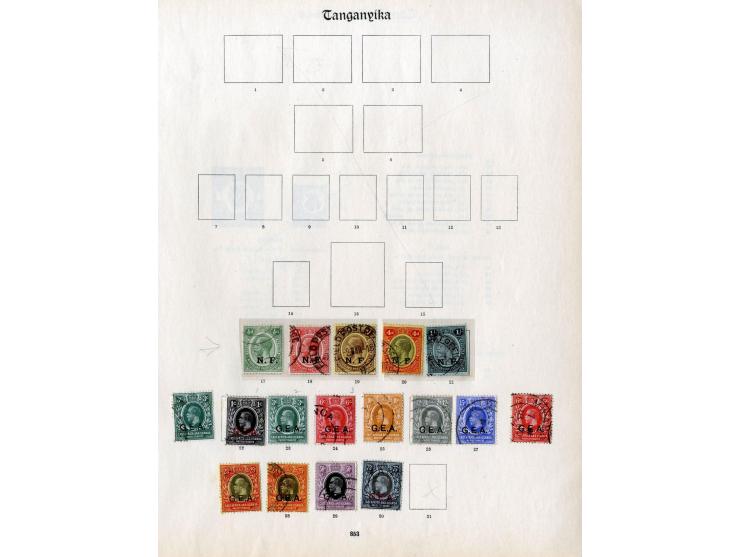 1916/27, überwiegend gestempelte Sammlung, hohe Werte teils fiskalisch entwertet, ex Sammlung "Frankfurt"