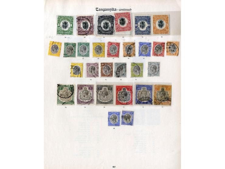 1916/27, überwiegend gestempelte Sammlung, hohe Werte teils fiskalisch entwertet, ex Sammlung "Frankfurt"