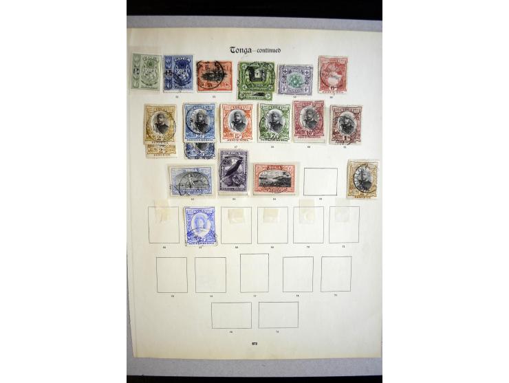 1886/97, fast ausschließlich gestempelte Sammlung mit besseren Ausgaben, ex Sammlung "Frankfurt"