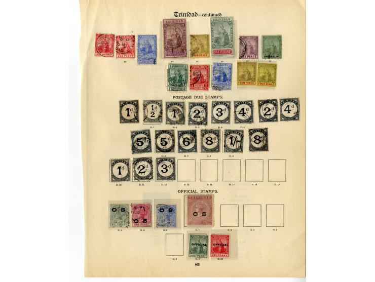 1851/1935, überwiegend gestempelte Sammlung mit u.a. Mi.-Nr. 5, 6 (2), 7, 8-10 etc., dazu Tobago mit u.a. Mi.-Nr. 5 und 16, d