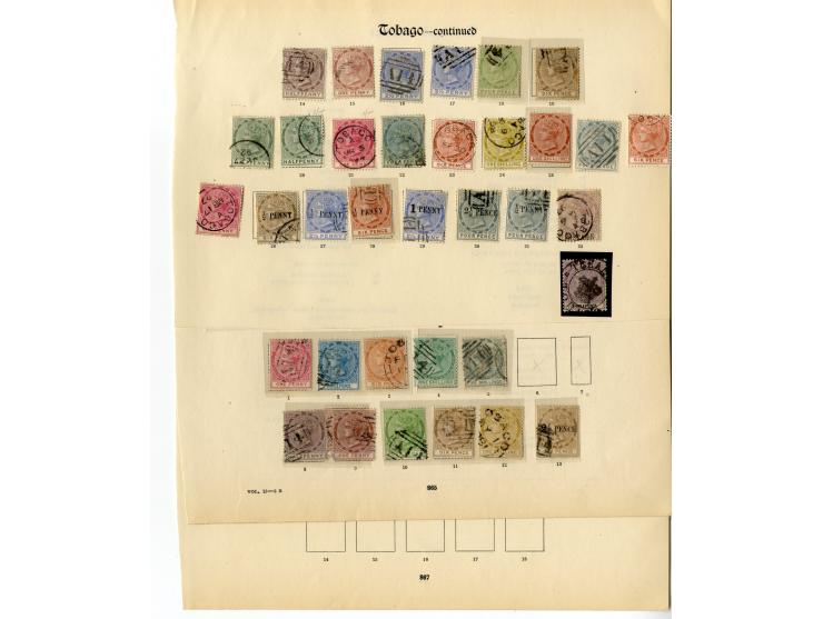 1851/1935, überwiegend gestempelte Sammlung mit u.a. Mi.-Nr. 5, 6 (2), 7, 8-10 etc., dazu Tobago mit u.a. Mi.-Nr. 5 und 16, d
