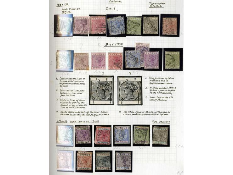 1880/1982, postfrische, ungebrauchte und gestempelte Sammlung mit u.a. Mi.-Nr. 1-6, 9-13, 64, 65, 101, 107 Specimen etc., dab