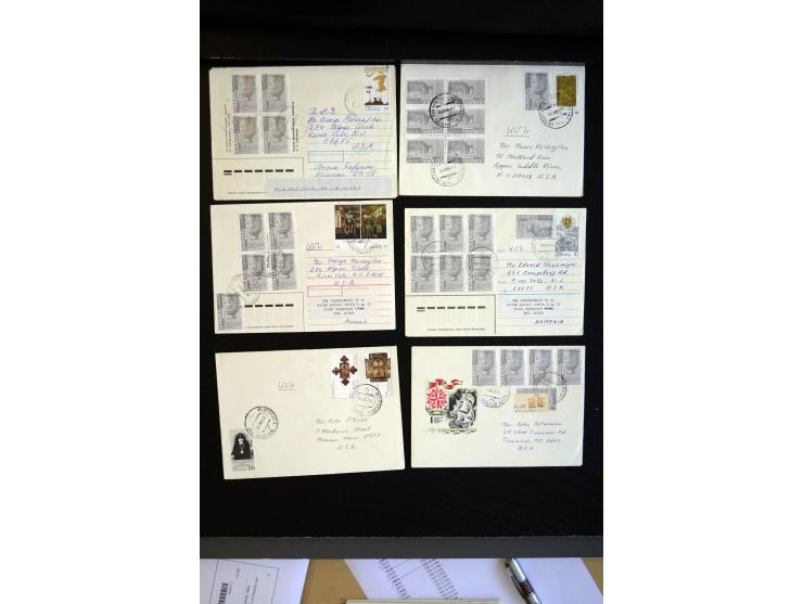 1995/96, Korrespondenz von 20 Briefen in die USA bzw. Kanada