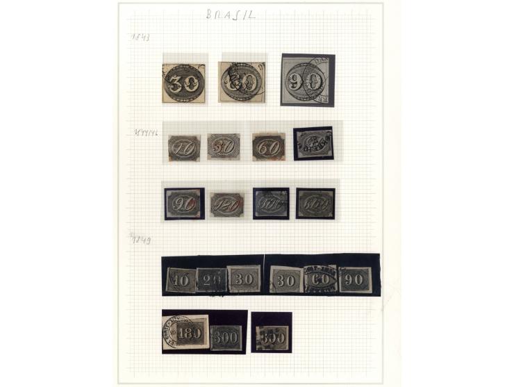 1843/78, gestempelte Sammlung mit u.a. Mi.-Nr. 1-3, 8, 9 sign. Thier, 10 sign. Juchert BPP und Bühler etc., teils Beanstandun