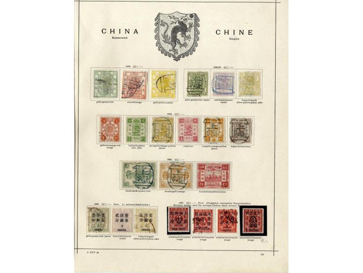 1878/1913 (ca.), ungebrauchte und gestempelte alte Sammlung mit Mi.-Nr. 1-3, ungebrauchte Nr. 15 und 33II (etwas hell), 47-58