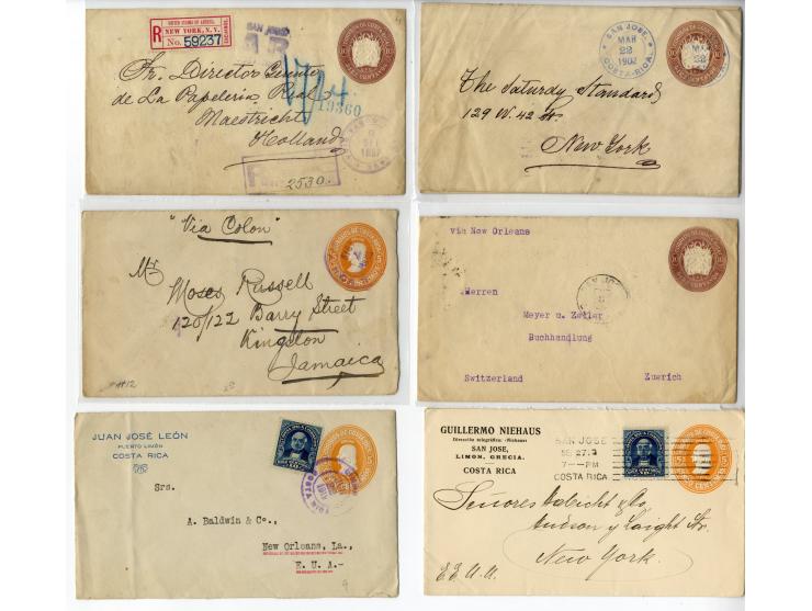 1897/1945, Partie mit 45 Briefen, Karten und Ganzsachen, dabei R-Briefe, Auslandspost und interessante Stempel