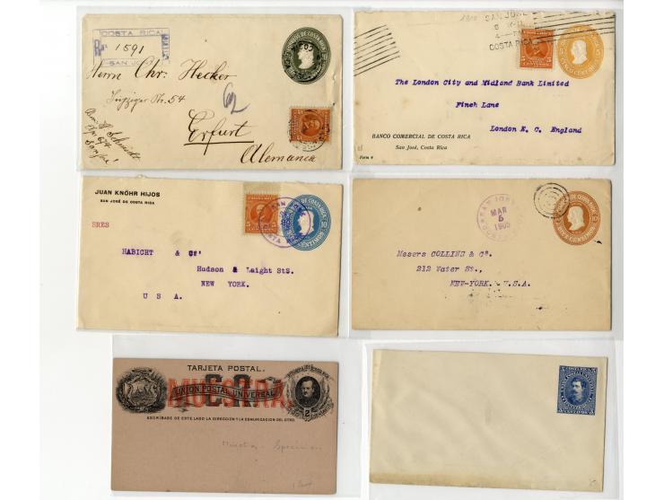 1897/1945, Partie mit 45 Briefen, Karten und Ganzsachen, dabei R-Briefe, Auslandspost und interessante Stempel