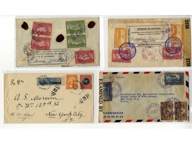 1897/1945, Partie mit 45 Briefen, Karten und Ganzsachen, dabei R-Briefe, Auslandspost und interessante Stempel