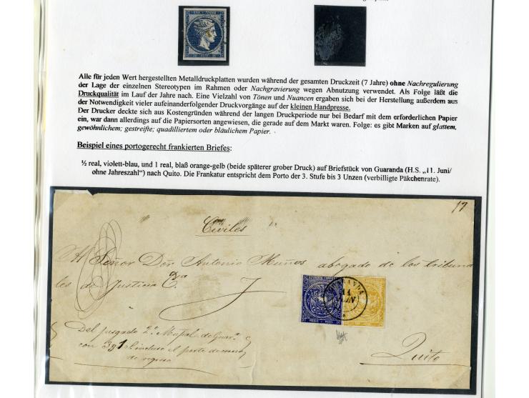 1865/66, sehr interessante Partie von 23 Briefe, Briefteile und Vorderseiten, dabei 1 R. grün im 6er-Streifen und Einzelwert 