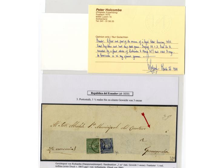 1865/66, sehr interessante Partie von 23 Briefe, Briefteile und Vorderseiten, dabei 1 R. grün im 6er-Streifen und Einzelwert 