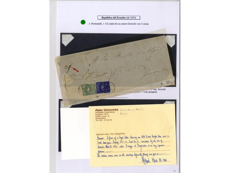 1865/66, sehr interessante Partie von 23 Briefe, Briefteile und Vorderseiten, dabei 1 R. grün im 6er-Streifen und Einzelwert 