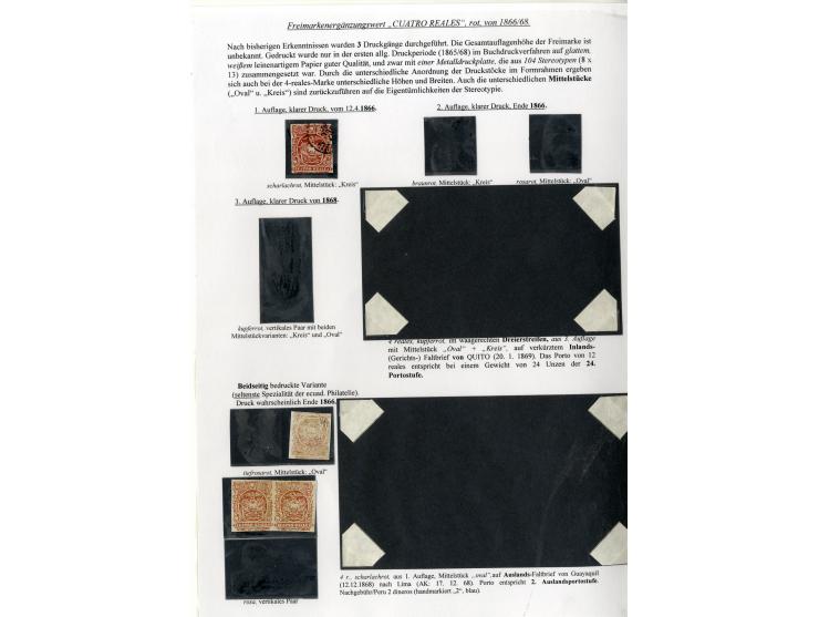 1865/66, sehr interessante Partie von 23 Briefe, Briefteile und Vorderseiten, dabei 1 R. grün im 6er-Streifen und Einzelwert 