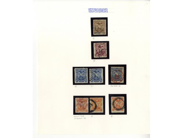 1872/1950, ungebrauchte/gestempelte Sammlung mit diversen Briefen, dabei Mi.-Nr. 126-27 und 129-130 mit Aufdruck "Ultramar", 