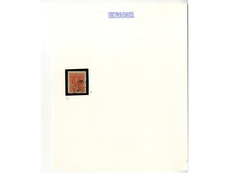 1872/1950, ungebrauchte/gestempelte Sammlung mit diversen Briefen, dabei Mi.-Nr. 126-27 und 129-130 mit Aufdruck "Ultramar", 