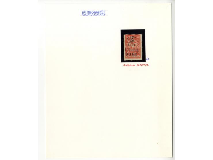 1872/1950, ungebrauchte/gestempelte Sammlung mit diversen Briefen, dabei Mi.-Nr. 126-27 und 129-130 mit Aufdruck "Ultramar", 