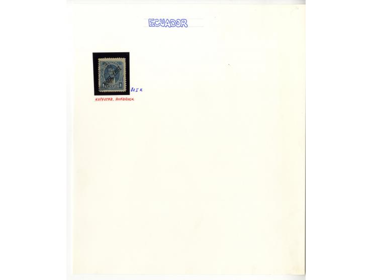 1872/1950, ungebrauchte/gestempelte Sammlung mit diversen Briefen, dabei Mi.-Nr. 126-27 und 129-130 mit Aufdruck "Ultramar", 