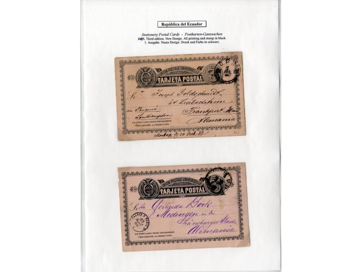1872/1950, ungebrauchte/gestempelte Sammlung mit diversen Briefen, dabei Mi.-Nr. 126-27 und 129-130 mit Aufdruck "Ultramar", 
