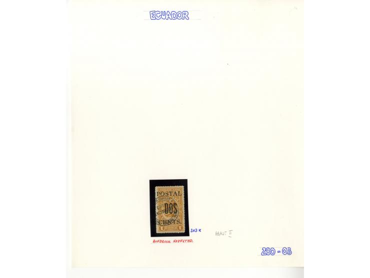 1872/1950, ungebrauchte/gestempelte Sammlung mit diversen Briefen, dabei Mi.-Nr. 126-27 und 129-130 mit Aufdruck "Ultramar", 