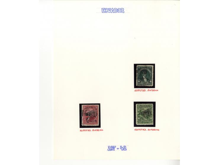 1872/1950, ungebrauchte/gestempelte Sammlung mit diversen Briefen, dabei Mi.-Nr. 126-27 und 129-130 mit Aufdruck "Ultramar", 