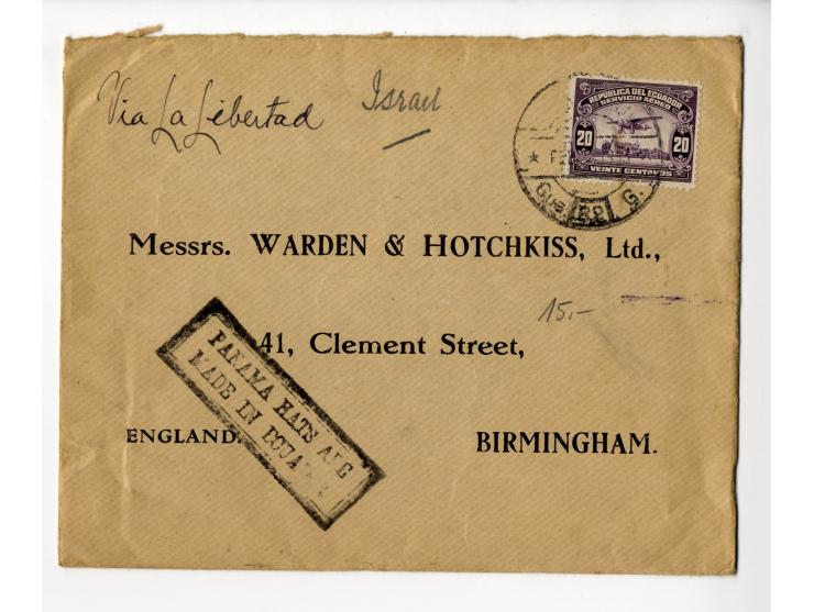 1872/1950, ungebrauchte/gestempelte Sammlung mit diversen Briefen, dabei Mi.-Nr. 126-27 und 129-130 mit Aufdruck "Ultramar", 
